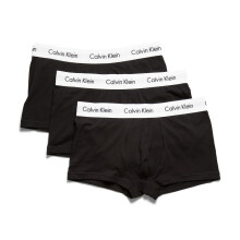 (L) CALVIN KLEIN U2664G-001 Men's Low Rise Trunks Stretch Cotton 3 Pack CK Underwear