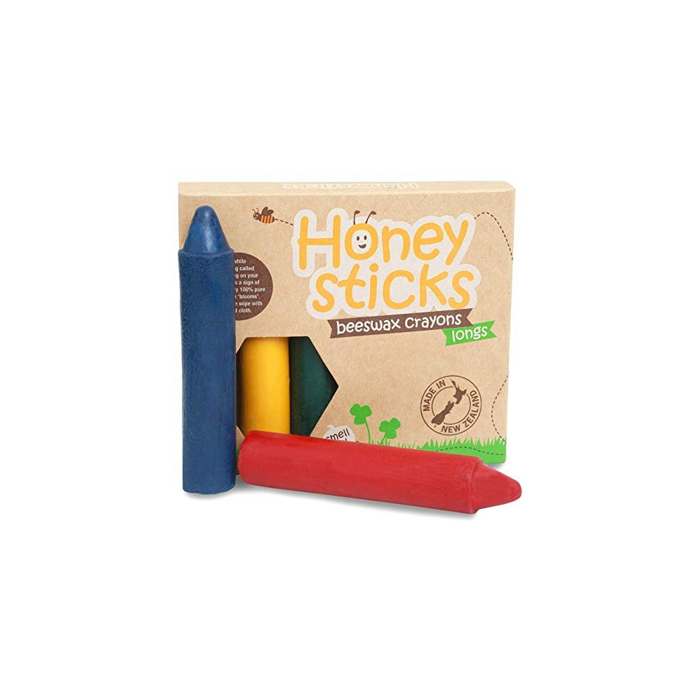 Toys For 1 Year Old Boys 100% Pure Beeswax Crayons Natural, Non Toxic, Safe Honeysticks Be Creative