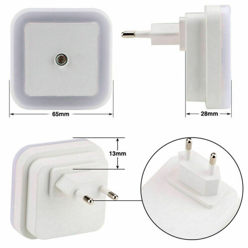 EU Plug-in Auto Sensor Control LED Night Light Lamp for Bedroom Hallway 1