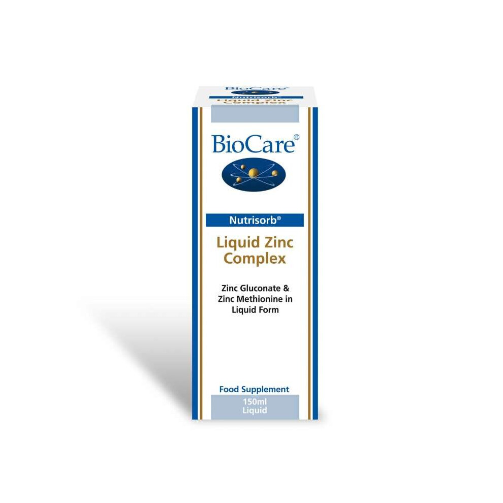 Nutrisorb Liquid Zinc Complex 150ml - Chelated Zinc Supplement for Daily Wellness