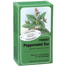 (1 pack) Floradix Organic Peppermint Herbal Tea - 15 Teabags, 2g Each