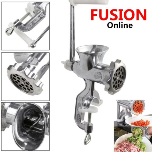 Hand Operated Meat Mincer Heavy Duty Grinder Manual Kitchen Beef on OnBuy