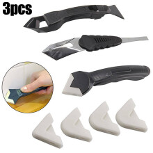 Silicone Scraper Set Caulking Grouting Sealant Finishing Cleaning Remover Tool Kit