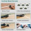 Silicone Scraper Caulking Grouting Sealant Finishing Clean Remover Tool Kit 9
