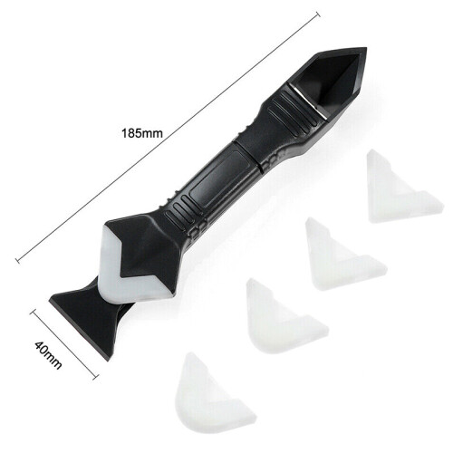 Silicone Scraper Caulking Grouting Sealant Finishing Clean Remover Tool Kit 2
