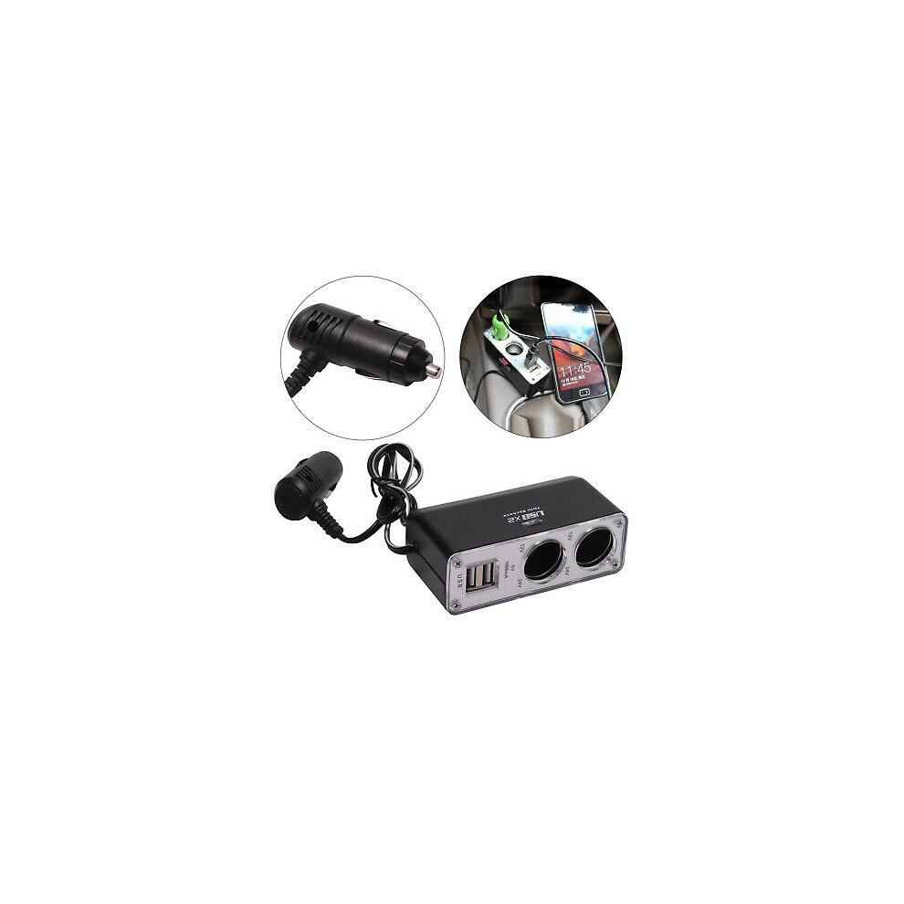 12V 2 Way Car Cigarette Lighter Power Socket Charger Adapter Dual Port 613310289227