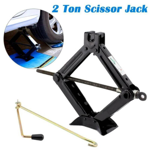 2t Tonne Scissor Wind Up Jack for Car Van - with Crank Speed Handle UK