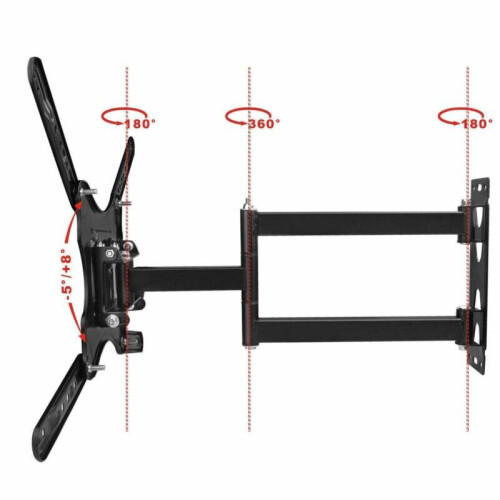 TV Wall Bracket Mount Tilt & Swivel for 17 32 40 42 46 50 52 55 Inch Monitor LCD 1