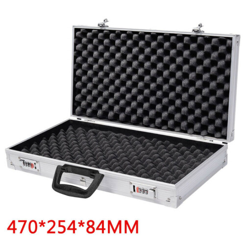 Aluminium Pistol Gun Storage Lockable Flight Case Foam Box Secured on OnBuy