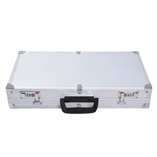 Aluminium Pistol Gun Storage Lockable Flight Case Foam Box Secured 2