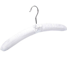 10x Clothes Hangers Coat Satin Padded Luxury Soft Wedding Bride 43cm
