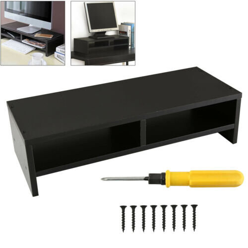 Computer Desktop Monitor Stand Laptop TV Display Screen Riser Shelf