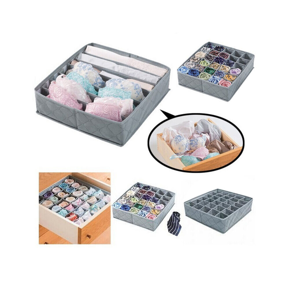 3Pcs Underwear Sock Tie Storage Drawer Bra Pants Divider Tidy Wardrobe