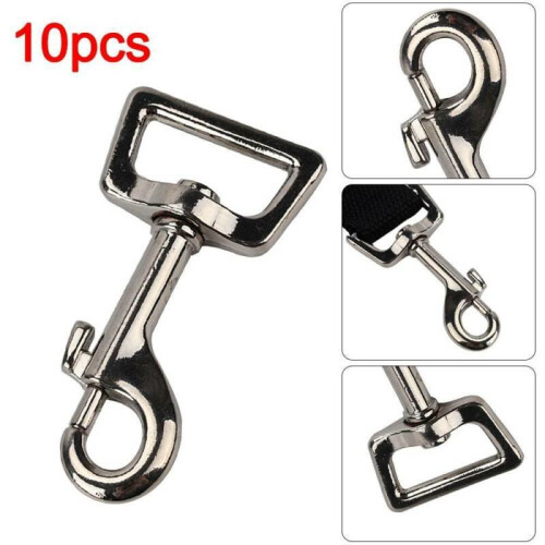 Dog Lead Clips Heavy Duty Pack of 10 25mm 1 inch Square Snap Trigger on  OnBuy