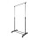 Adjustable Clothes Hanging Rail Rack Stand Coat Garment With Wheels 7