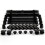 Adjustable Black Clothes Rail | Garment Hanging Stand With Shoe Rack 6