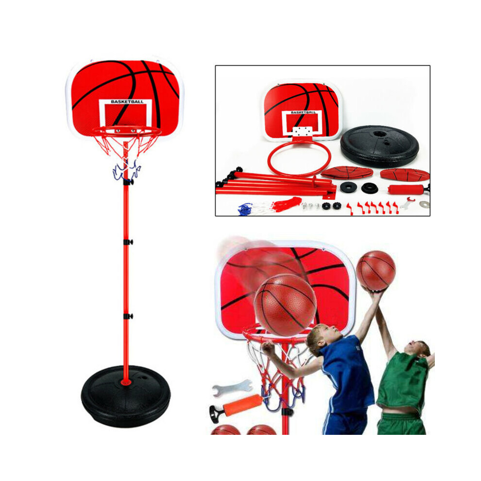 Basketball Net Set Freestanding Backboard Adjustable Stand Portable