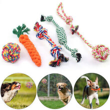 5X Dog Rope Toys Tough Strong Chew Knot Knotted Pet Puppy Healthy