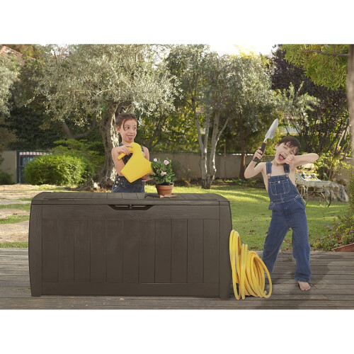 Keter Keter Hollywood Storage Box - Brown  | Plastic Storage Chest 2
