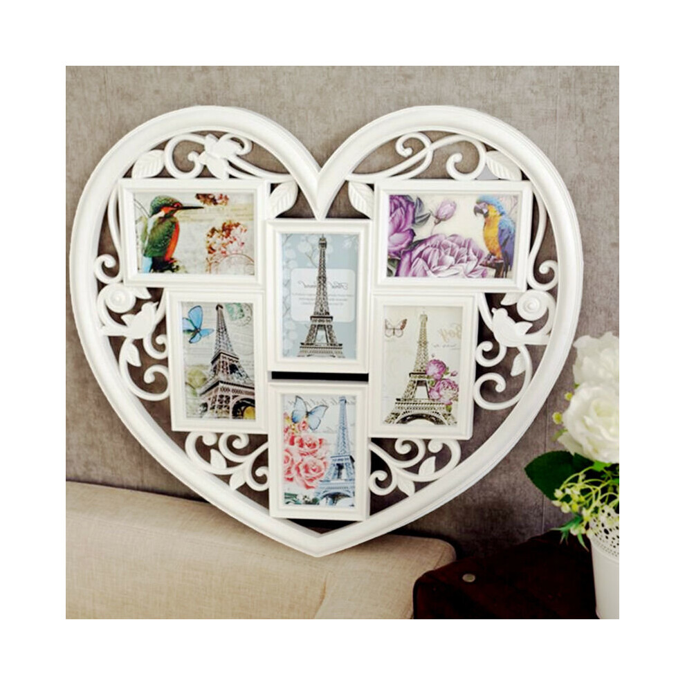 PHOTO PICTURE FRAME HOLDS 6/8 PHOTOS APERTURE COLLAGE HOME DECORATION