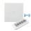 Home Digital Touch Light Switch with LED Backlight - Glass Panel, 110-240V, 3-300W, Remote/Wall Replacement, White 1