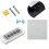 Home Digital Touch Light Switch with LED Backlight - Glass Panel, 110-240V, 3-300W, Remote/Wall Replacement, White 10