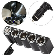Multi Socket Car Cigarette Lighter Splitter Plug Charger DC 12V-24V