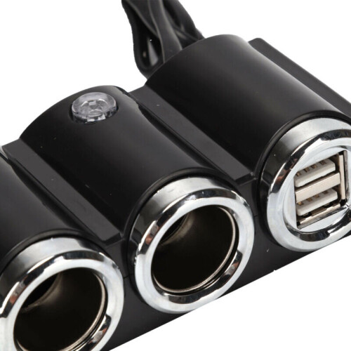 Multi Socket Car Cigarette Lighter Splitter Plug Charger DC 12V-24V 1