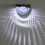 2pcs Solarbetriebene LED-Gartenzaunleuchten 8