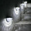 2pcs Solarbetriebene LED-Gartenzaunleuchten 7