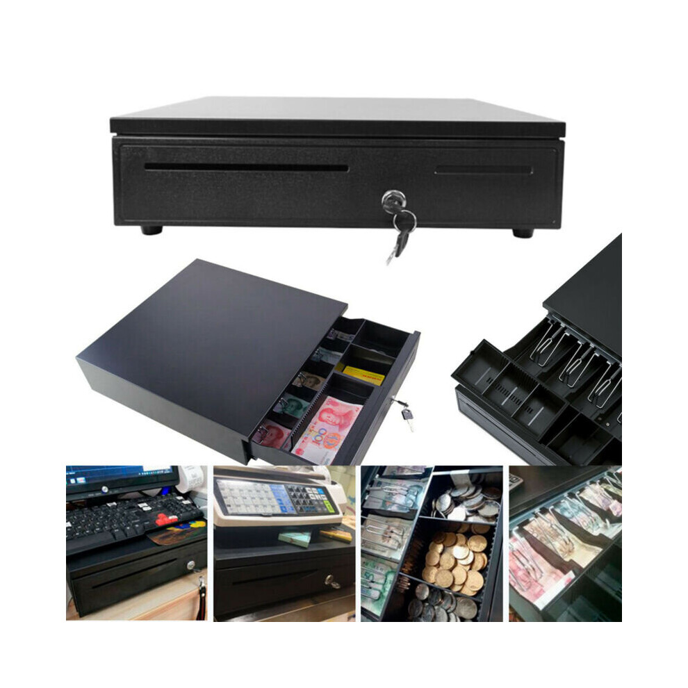 12V/24V Cash  Register 5 Bills 5 Coins Removable Tray Till Cash Box