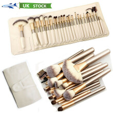 24PCS Make up Brushes Set Cosmetic Tool Kabuki Makeup+ Luxury Bag