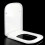 Luxury Square Toilet Seat Heavy Duty Soft Top Quick Release Hinges 1