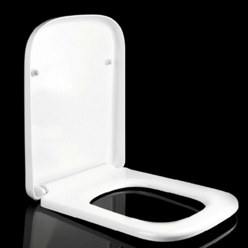 Luxury Square Toilet Seat Heavy Duty Soft Top Quick Release Hinges