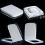 Luxury Square Toilet Seat Heavy Duty Soft Top Quick Release Hinges 8