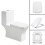 Luxury Square Toilet Seat Heavy Duty Soft Top Quick Release Hinges 7