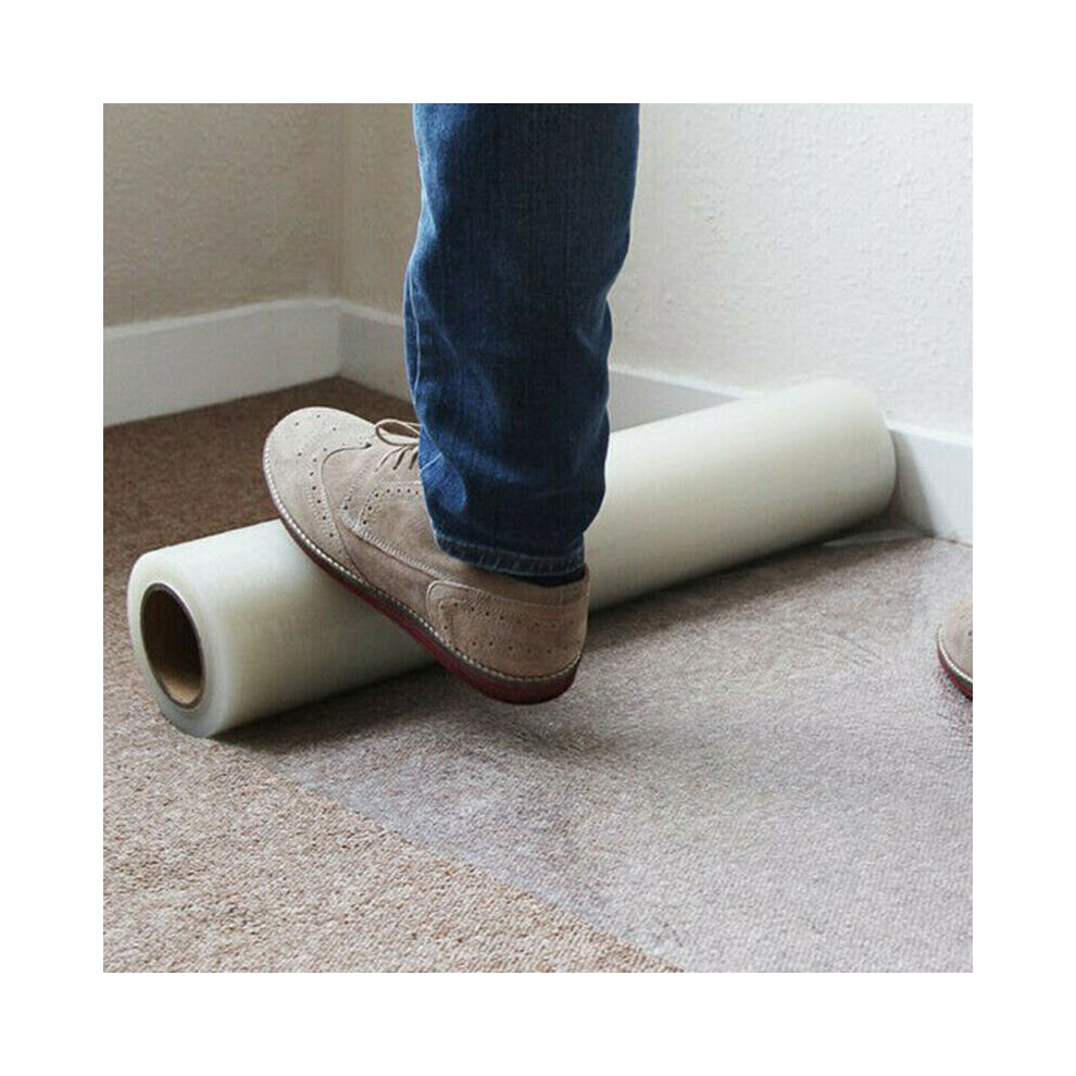 100M Carpet Floor Protector Self Adhesive Clear Roll Protector Cover