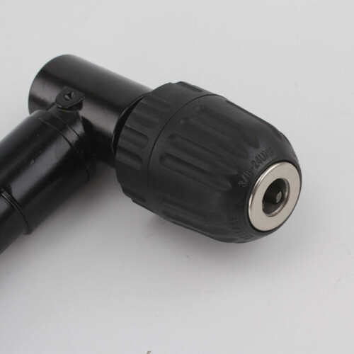 H2 Heavy Duty Keyless Metal Right Angle Angled Drill Attachment Chuck 1