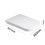 Luxury Square Toilet Seat Heavy Duty Soft Top Quick Release Hinges 2