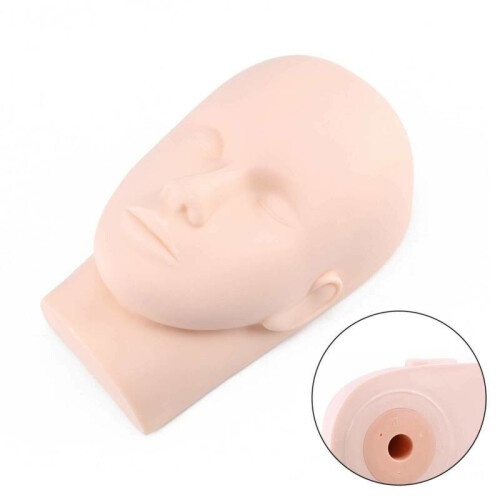 Beauty Training Tool Mannequin Flat Head Makeup Practice Eyelash Model 1