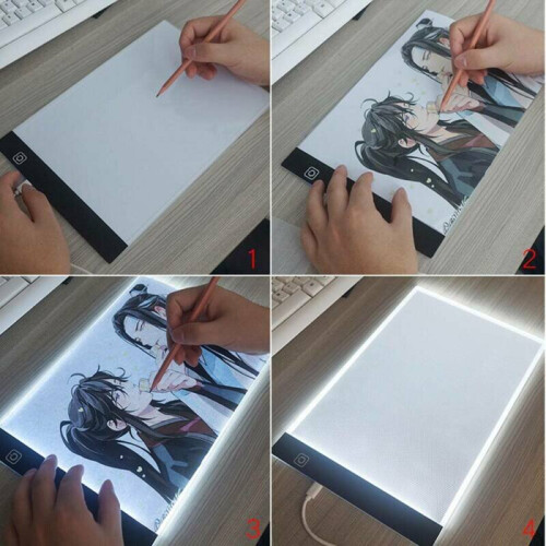 A4 LED Slim Art Craft Drawing Copy Tracing Tattoo Light Box Pad Board 2