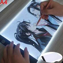 A4 LED Slim Art Craft Drawing Copy Tracing Tattoo Light Box Pad Board