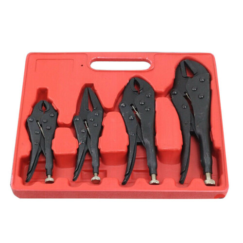 4pc Heavy Grip Wrench Vice Locking Lock Pliers Mole Grips Tools