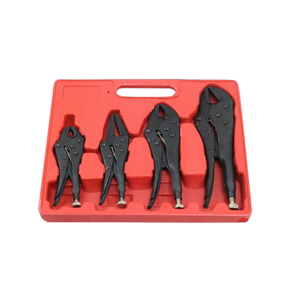 4Pc Heavy Grip Wrench Vice Locking Lock Pliers Mole Grips Tools 613310291633