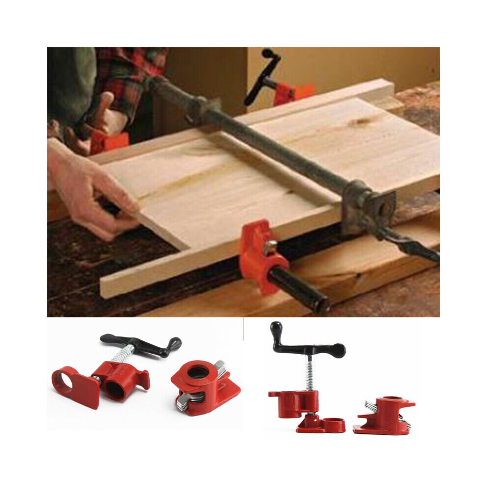 Quick Release 3/4'' Wood Gluing Pipe Clamp For Woodworking Cast Iron 613310291770