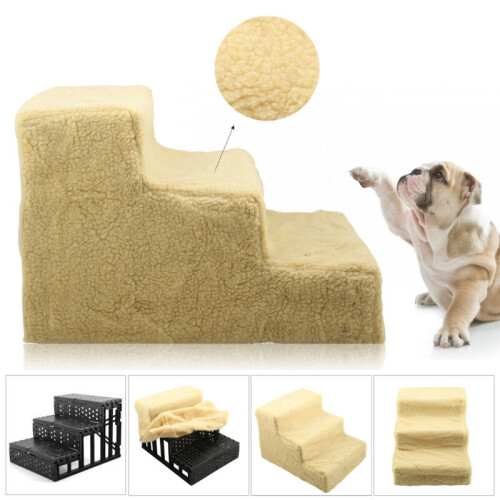 Pet Steps For Large Dogs 3-Step Pet Stairs Nonslip Foam Dog And