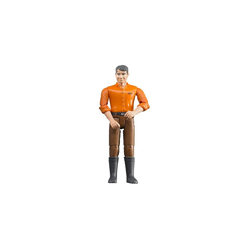 Bruder Man with Light Skin/Brown Jeans Toy Figure