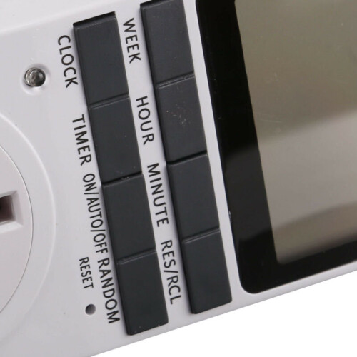 Digital LCD Display UK Plug - In Programmable Timer Switch Socket 24hr 7Day 2