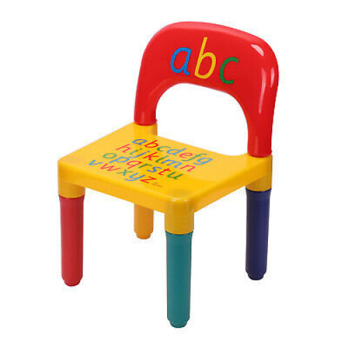 ABC Alphabet Childrens Plastic Table and Chair Set - Child Kit 1