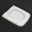 Square Soft Close Toilet Seat Top Fixing Easy Clean White Modern 9